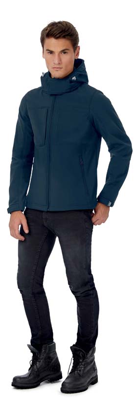Jack b&c softshell met capuchon voor heren