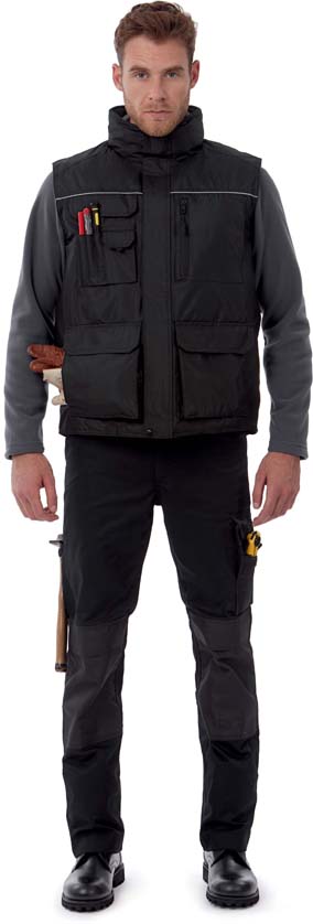 Bodywarmer b&c mouwloze expert pro jack