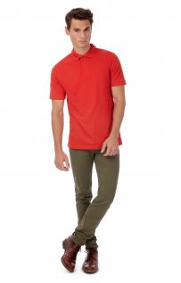 Poloshirt b&c voor heren saffraan