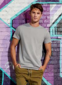 T-shirt b&c organic ron hals voor heren