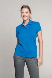 Poloshirt kariban korte mouwen voor dames