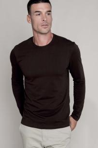 T-shirt kariban ron hals lange mouwen