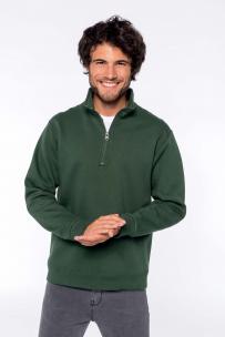 Sweat-shirt kariban kraag met rits