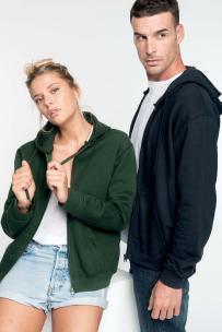 Sweat-shirt kariban met rits met capuchon