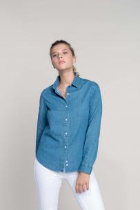 Bloes kariban chambray voor dames
