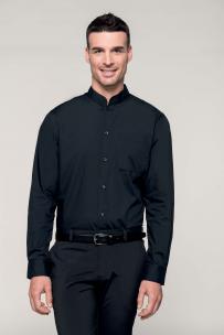 Overhemd kariban mao bord lange mouwen