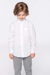 Overhemd kariban popeline lange mouwen voor kids