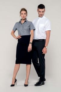 Overhemd kariban korte mouwen oxford