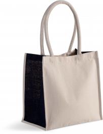 Draagtas kimood cabas katoen / jute - 17 l