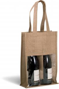 Tas kimood voor flessen jute