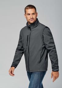Jack proact softshell sport mouwen kunnen eraf unisexe