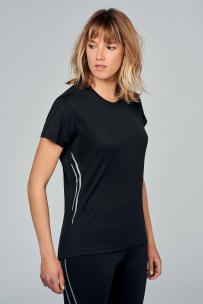 T-shirt proact bi-materiaal sport korte mouwen voor dames