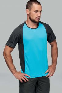 T-shirt proact twee kleuren sport korte mouwen unisexe