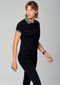 Polo-shirt proact doorgestikt voor dames
