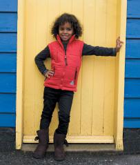 Bodywarmer result gevoerd zonr mouwen voor kids polartherm™