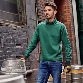 Sweat-shirt russell polokraag heavy duty