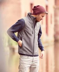 Bodywarmer russell zonr mouwen voor heren softshell