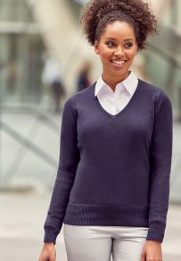Pullover russell v-hals voor dames