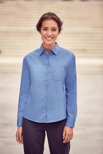 Bloes russell puur katoen popeline met lange mouwen voor dames