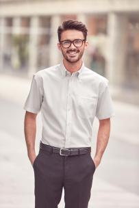 Overhemd russell korte mouwen voor heren non iron - classique