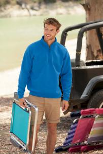 Sweat-shirt fruit of the loom hoge kraag met rits (modèle 62-032-0)