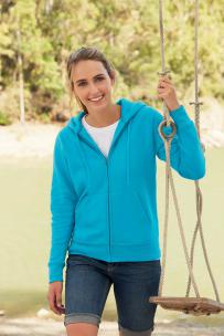 Sweat-shirt fruit of the loom met rits en capuchon voor dames premium (62-118-0)