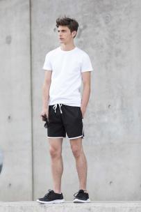 T-shirt skinni fit ron hals voor heren feel good